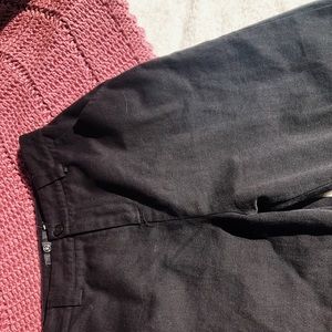 Black High Waisted Cargo Pants